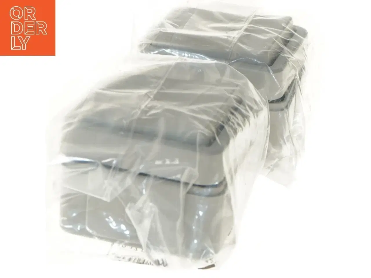 Billede 3 - Grå elektriske kontakter fra Lauritz Knudsen (str. 7x7x5 cm)