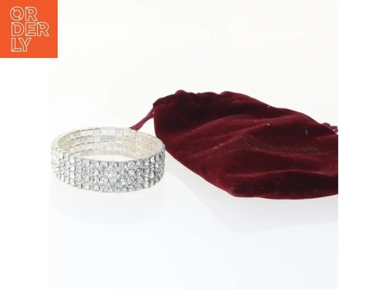 Billede 3 - Simili sten besat armbånd (str. Ø. 5,5 cm)