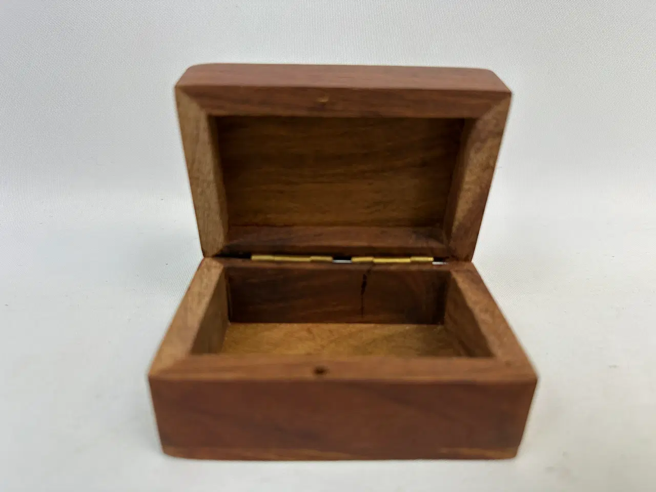 Billede 7 - Retro æske / skrin i træ m. messing 