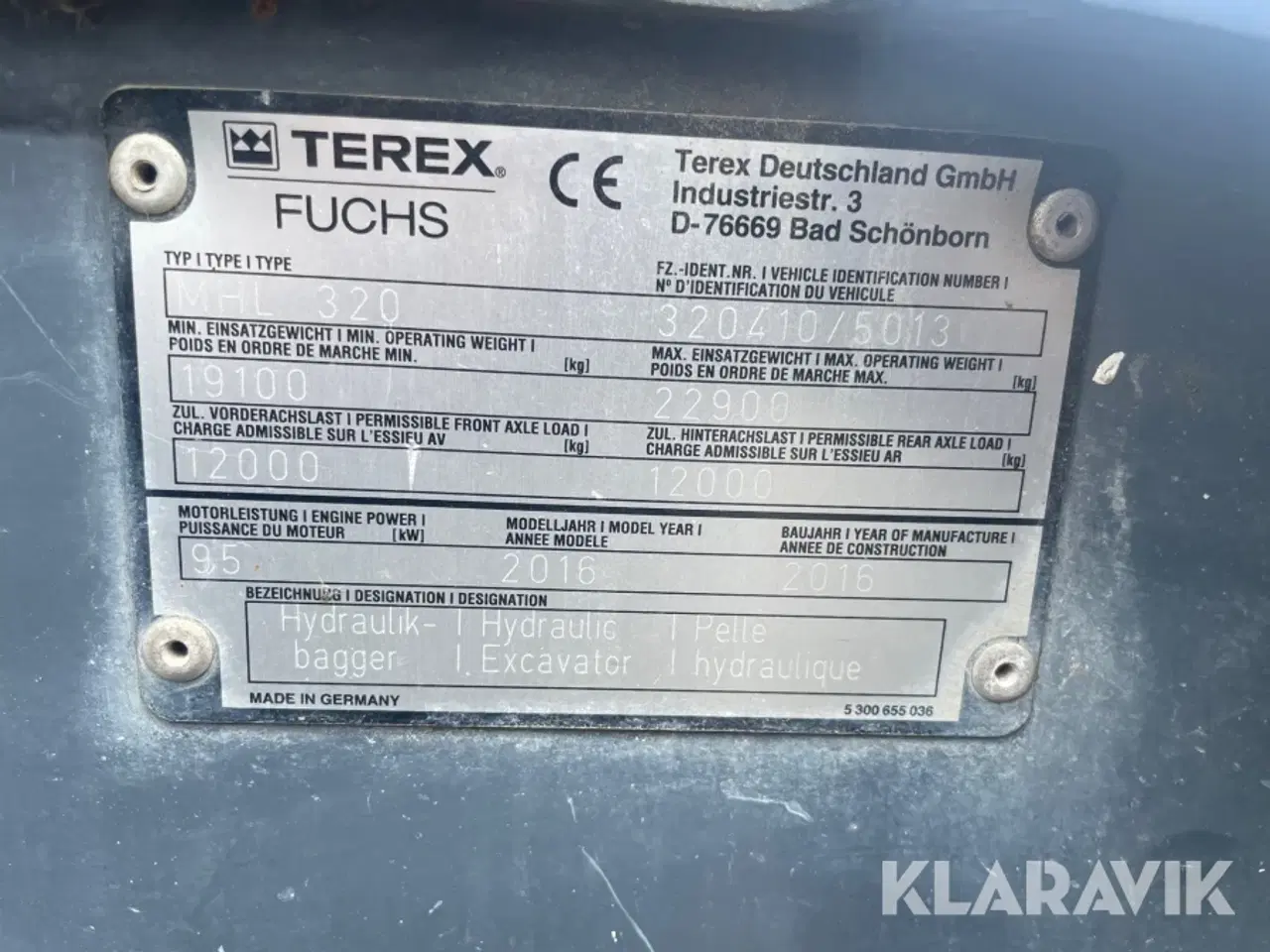 Billede 9 - Materialehåndteringsmaskine Fuchs MHL 320