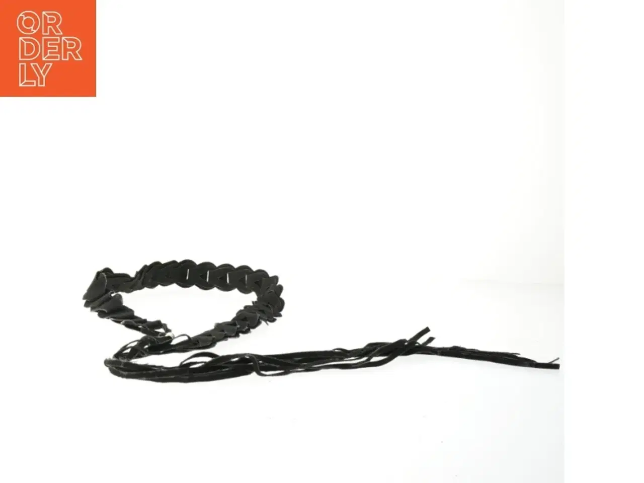 Billede 3 - Sort flettet bælte (str. 78 cm)
