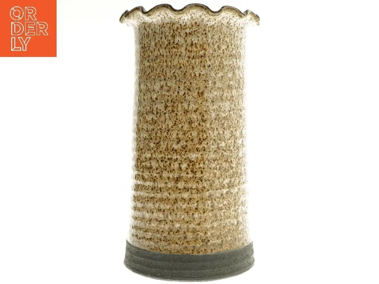 Billede 1 - Keramisk vase med bølget kant af kaj henning (str. 28 cm)