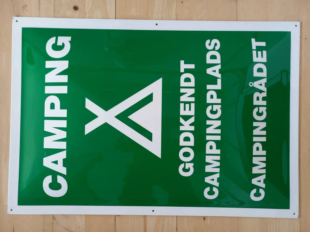 Billede 1 - Emaljeskilt - Campingrådets godkendelsesskilt