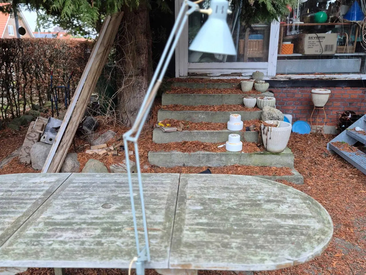 Billede 11 - Grå retro arkitektlampe med rækkevidde 