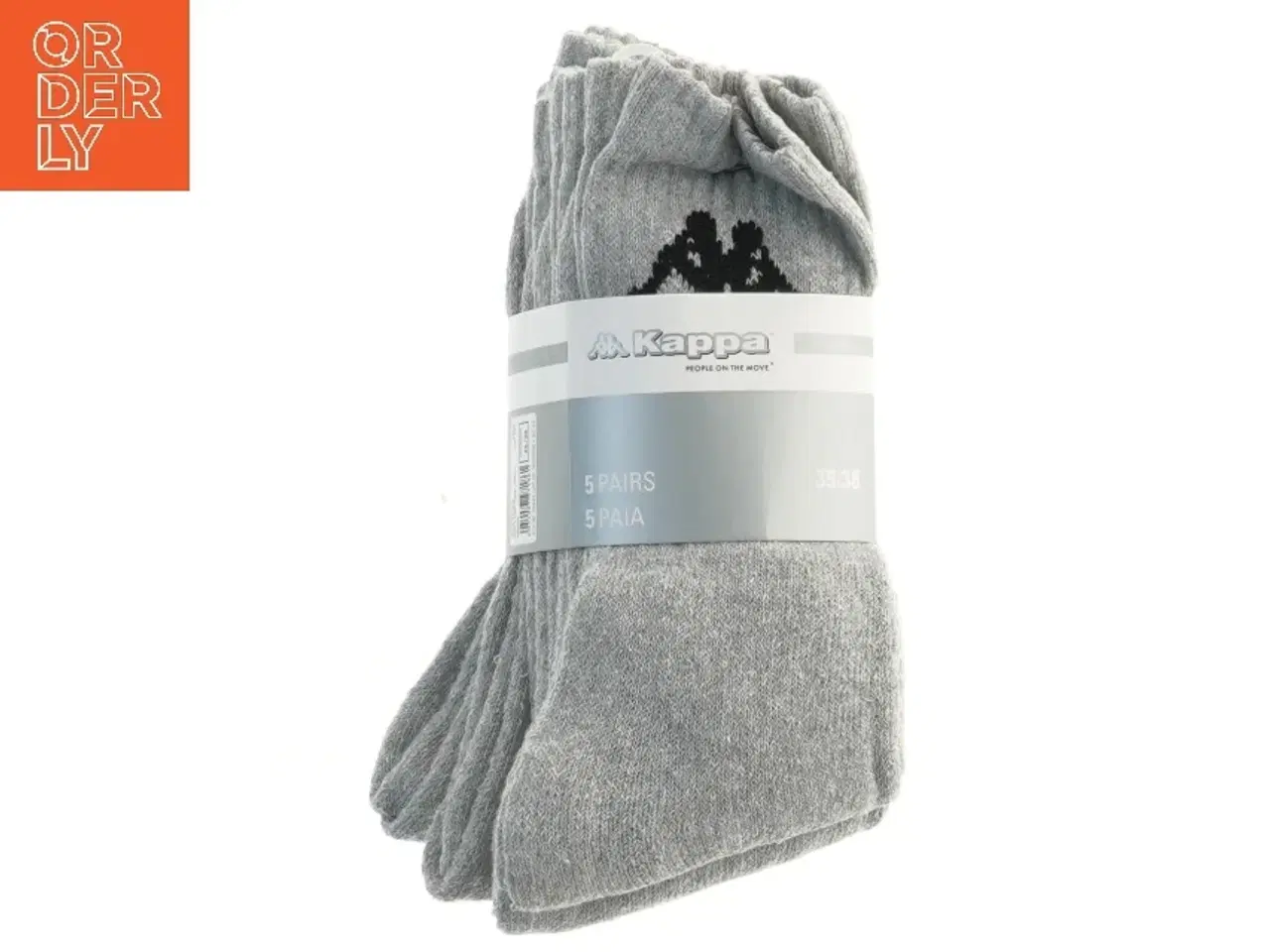 Billede 1 - Grå Kappa sokker, str. 35/38 fra Kappa (str. 35/38 cm)