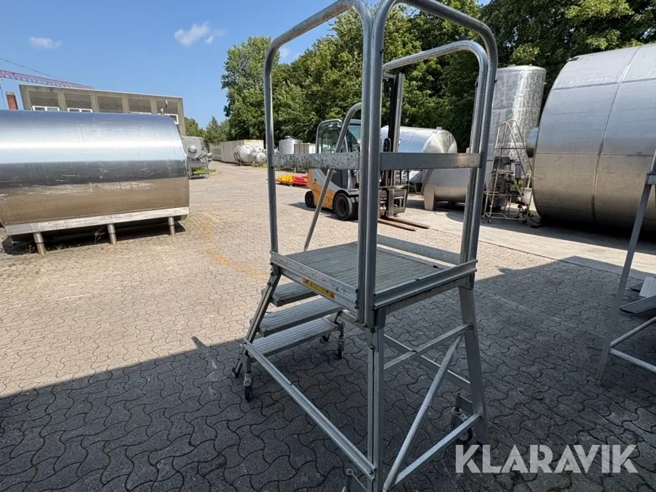 Billede 2 - Trappe med platform på hjul Zarges