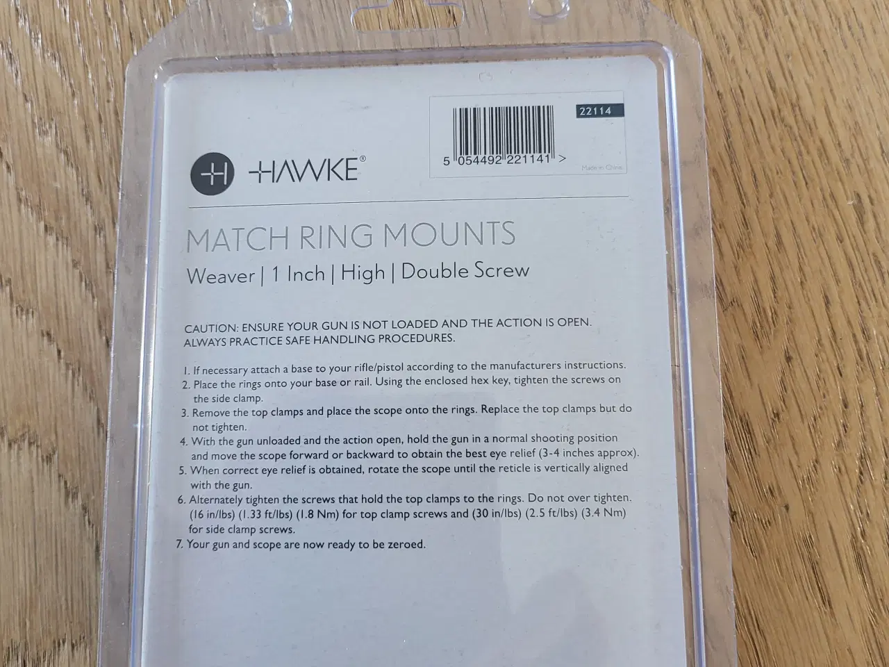 Billede 1 - HAWKE MATCH MOUNT RINGS WEAVER