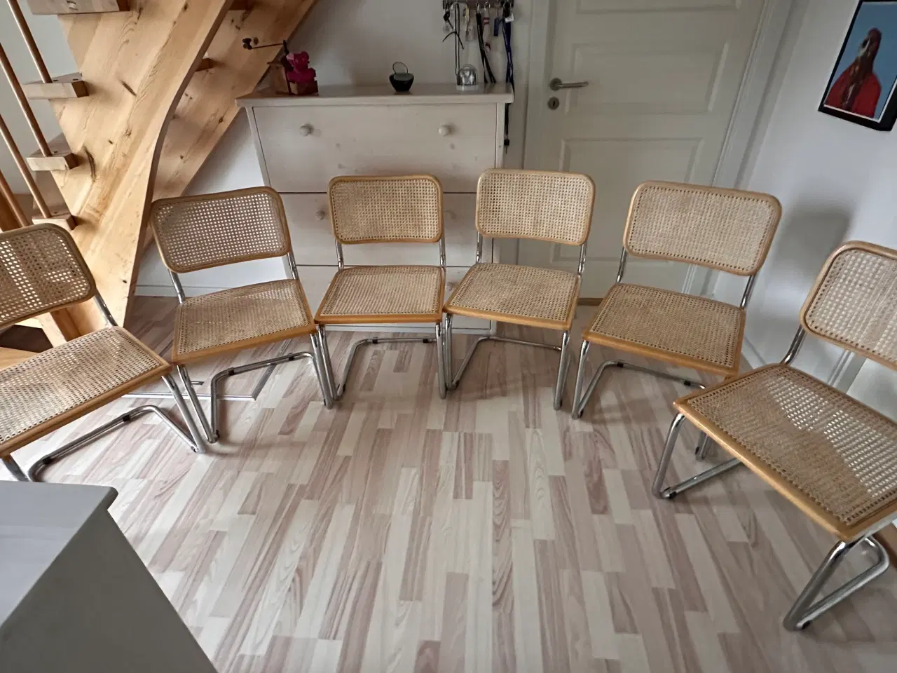 Billede 2 - 6 flotte frisvingerstole/ barberstole/ køkkenstole