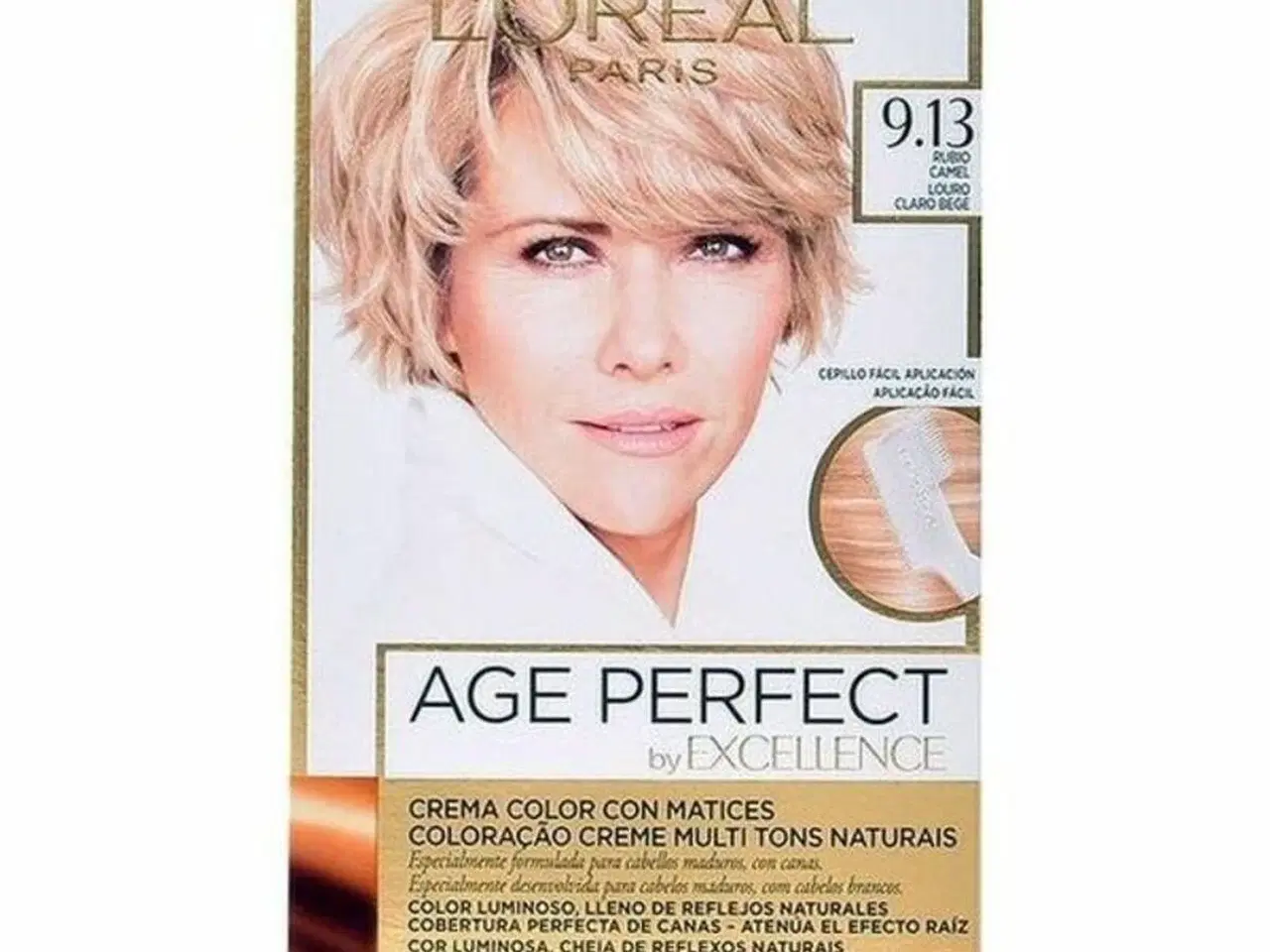 Billede 1 - Permanent Anti-Age Farve Excellence Age Perfect L'Oreal Make Up Excellence Age Perfect Nº 9.0-rubio muy claro Nº 8.0-rubio claro