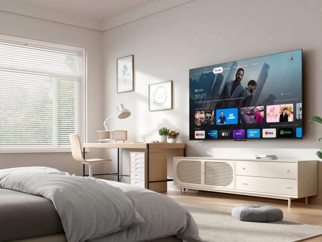 Billede 2 - 4K Smart TV 55" TCL 55P69K – Google TV, HDR10, 60 Hz