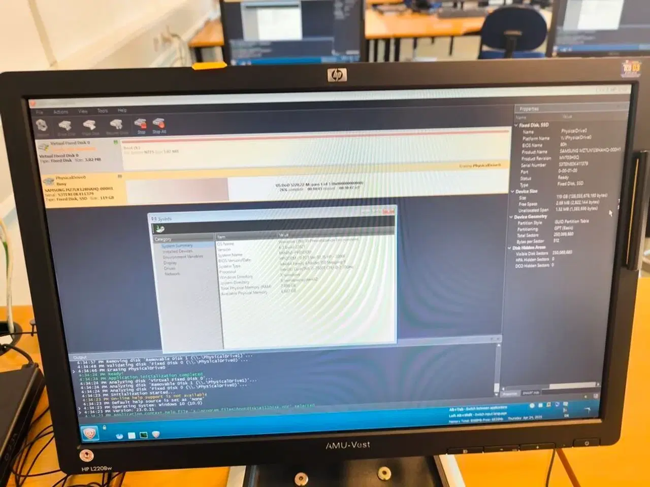 Billede 4 - Skærm 22" m. tastatur HP L2206w (PC medfølger ikke)