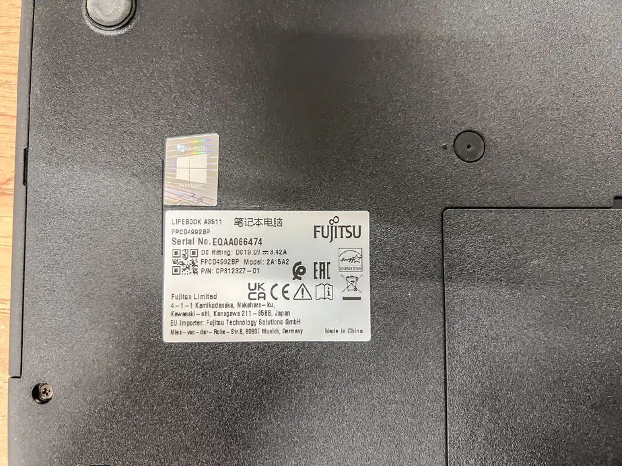 Billede 5 - Bærbar PC FUJITSU LifeBook A3511
