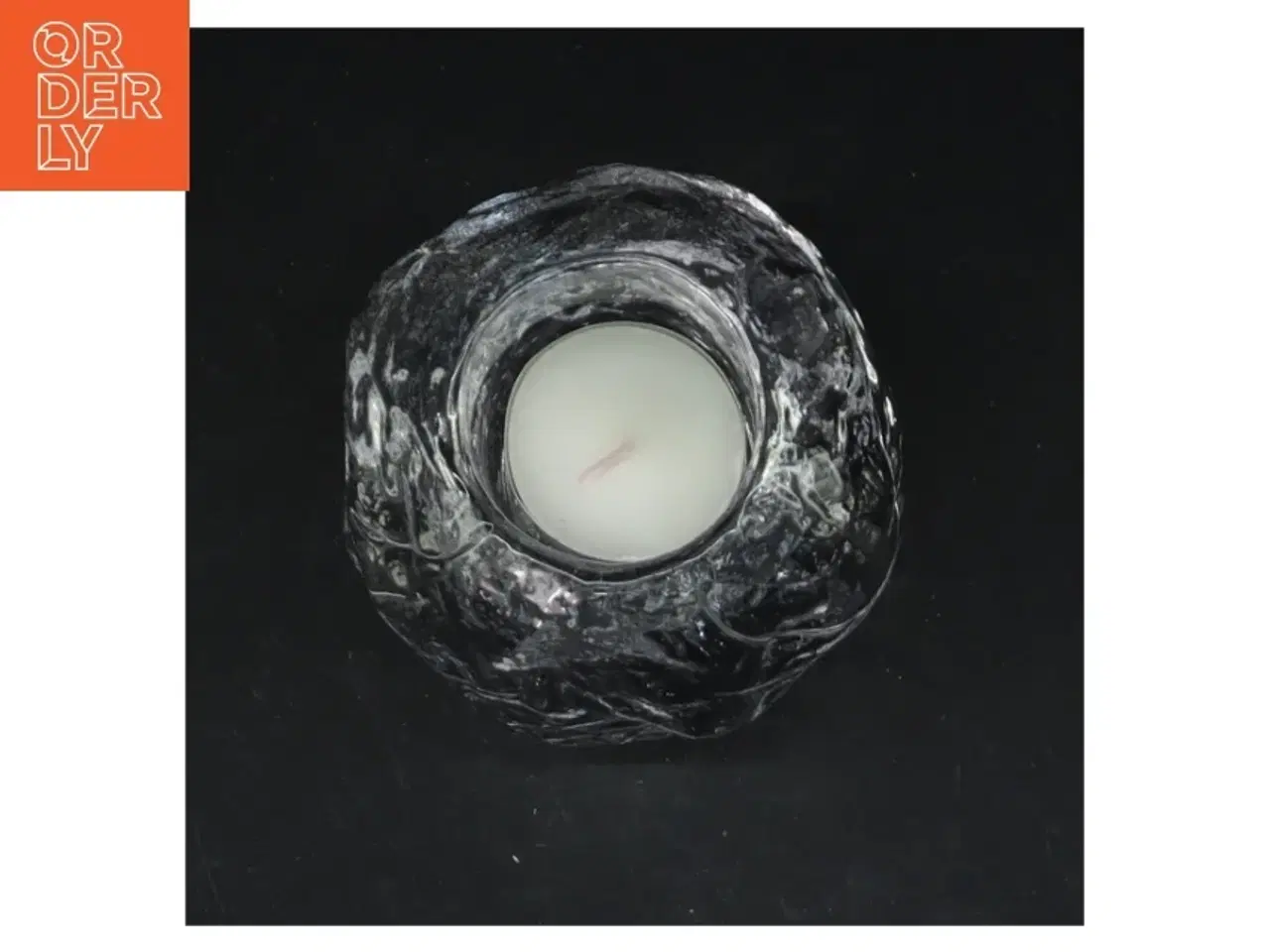 Billede 2 - Stjerneformet lysstage i glas fra Holmegaard (str. 8 cm)