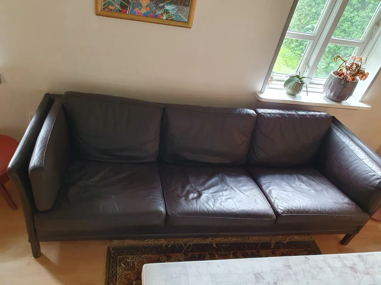 Billede 2 - Læder sofagruppe 