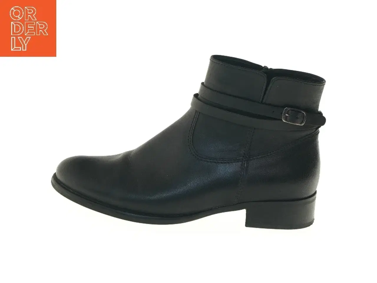 Billede 1 - Ankelstøvler i sort læder fra Gabor (str. 37,5 )