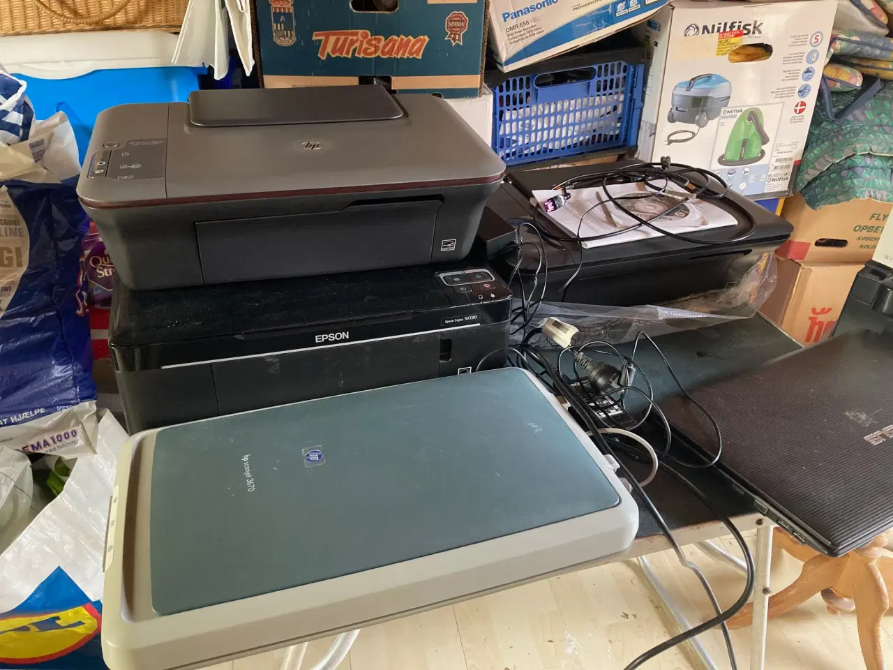 Billede 2 - 4 printere, 1 scanner og 1 bærbar PC samt router
