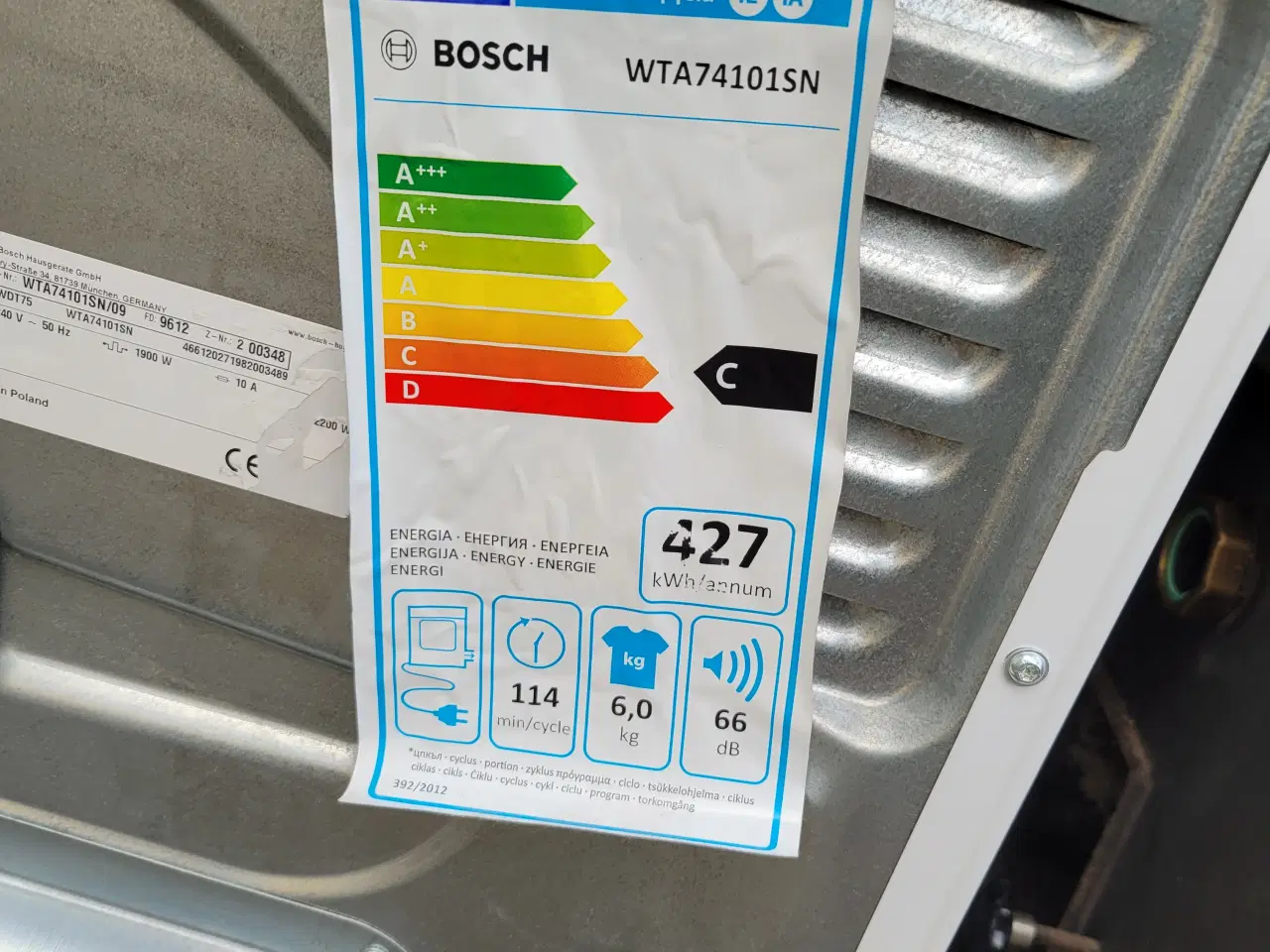 Billede 1 - Bosch Tørretumbler 
