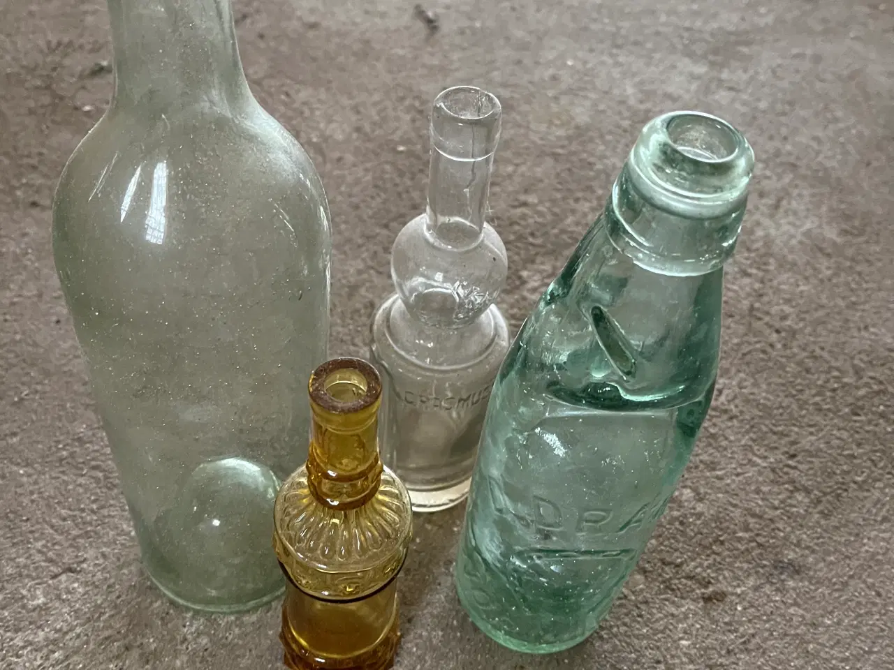 Billede 1 - Antikke glasflaske 