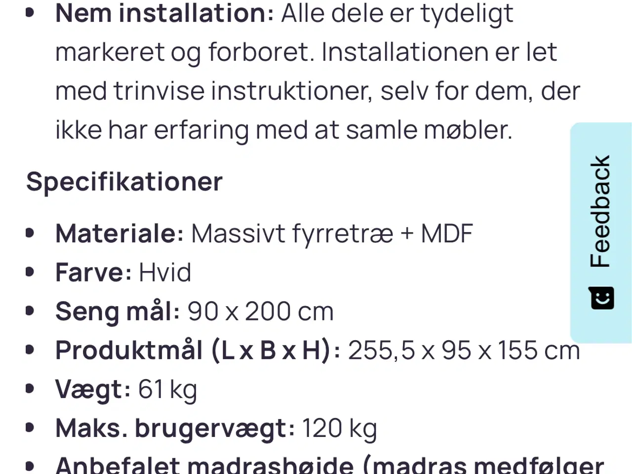 Billede 10 - Højseng med plads under