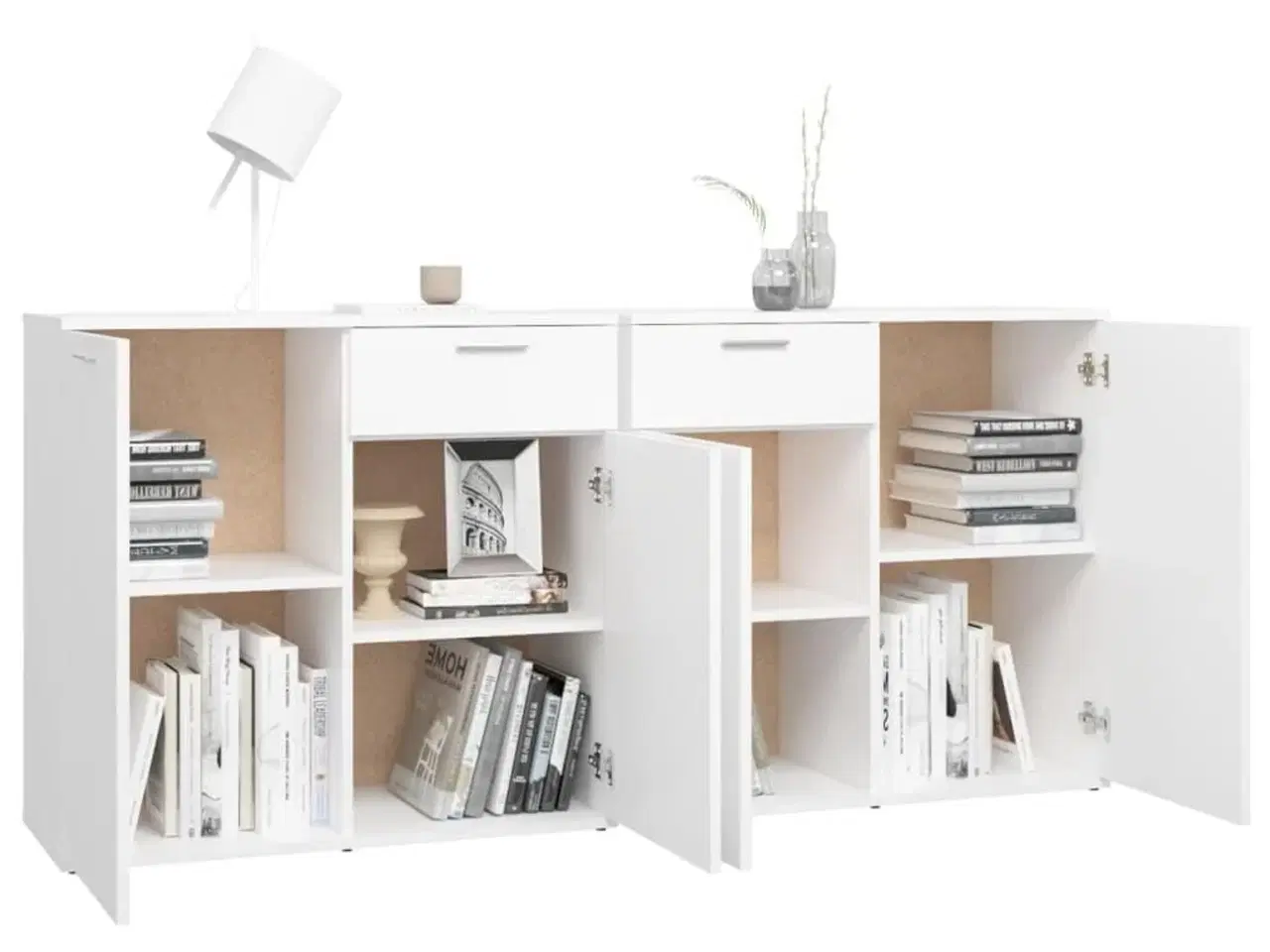 Billede 4 - Skænk 160x36x75 cm konstrueret træ hvid