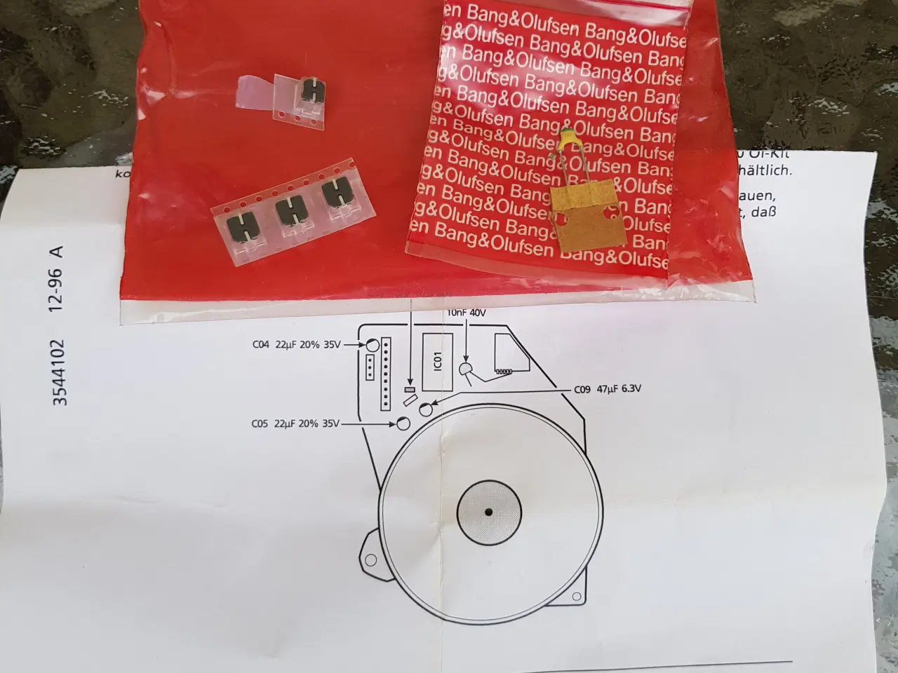 Billede 1 - Capstanmotor rep kit