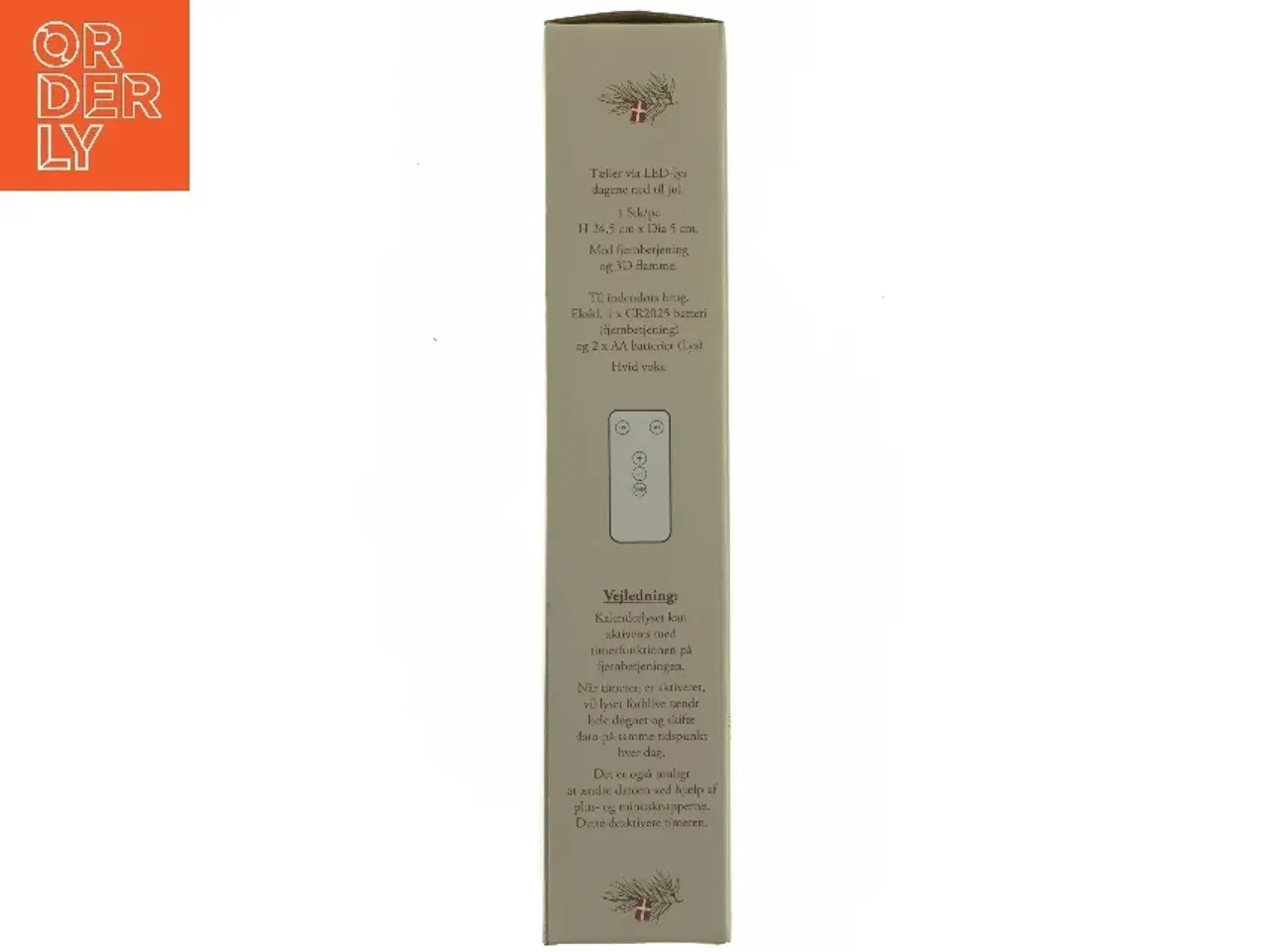 Billede 2 - LED kalenderlys fra Det Gamle Apotek (str. 24,5, ø 5 cm)