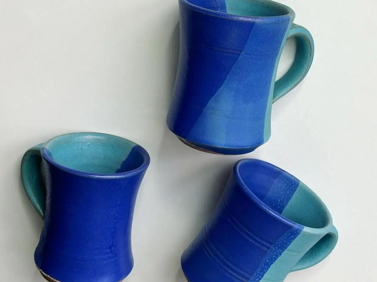 Billede 3 - Keramikkrus, blå/turkis glasur, pr stk