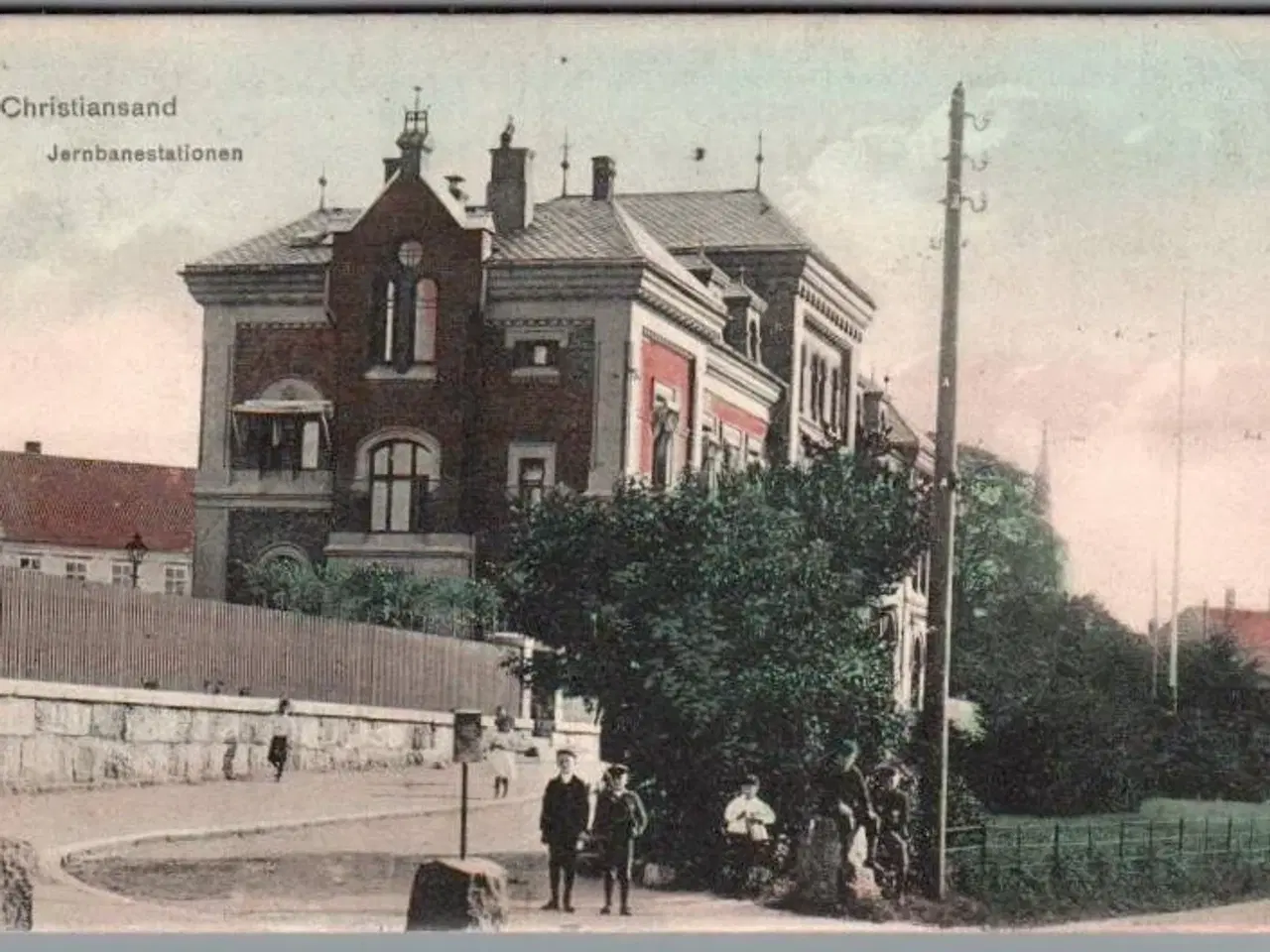 Billede 1 - Christiansand Jernbanestation - Norge - Brugt