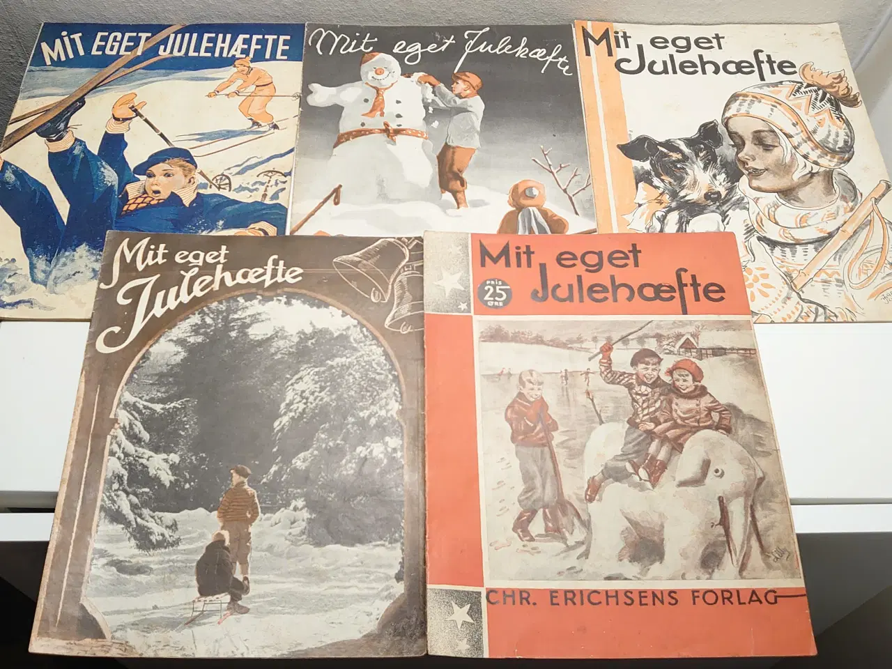 Billede 1 - 5stk "Mit eget Julehæfte"Fra 1930-40 (uden årstal)