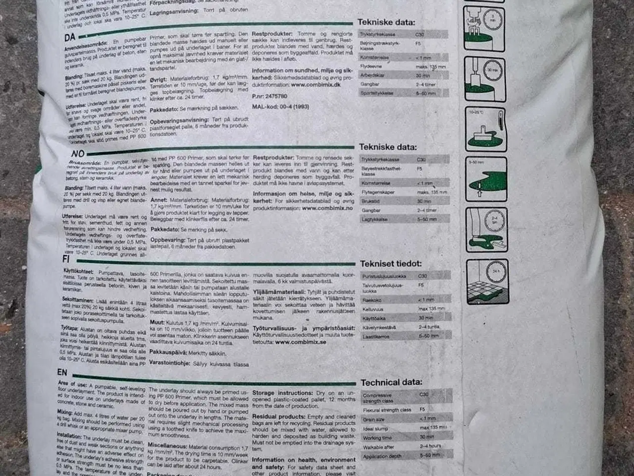 Billede 2 - Combimix CM Projekt gulvspartelmasse