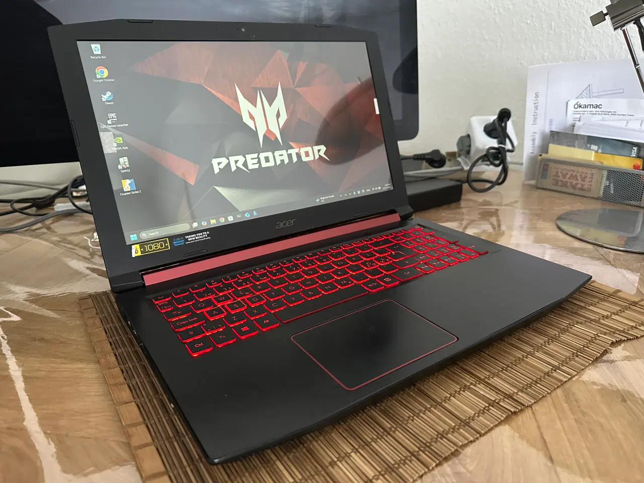 Billede 2 - Acer Nitro 5 15.6″, i7-8750H, GTX 1060, 16GB RAM