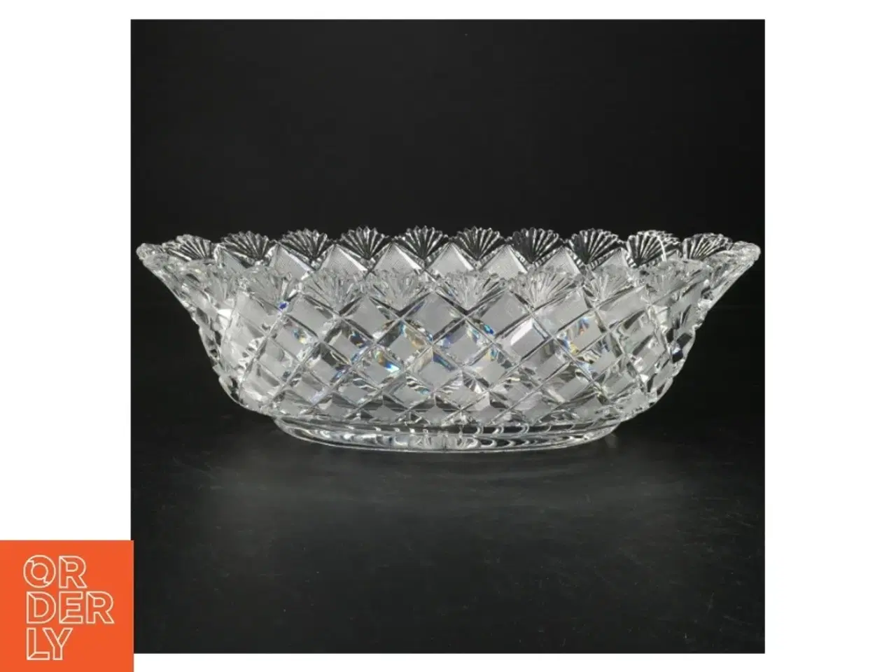 Billede 1 - Krystal skål (str. 37 cm)