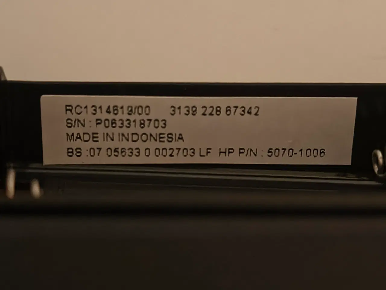 Billede 6 - HP Fjernbetjening Model: RC1314619/00