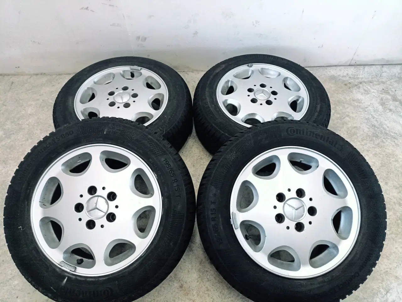 Billede 3 - 5x112 15" ET42 nav 66,6ø MERCEDES vintersæt År.:19