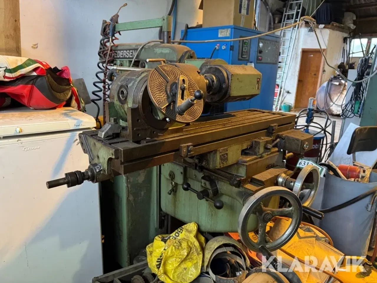 Billede 4 - Fræsemaskine Vilh. Pedersen, Høng VPU 1 inklusiv værktøj