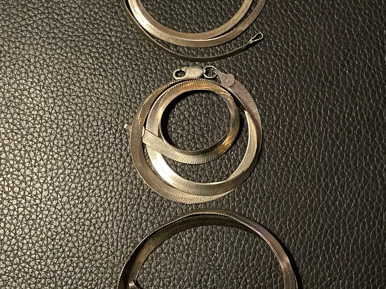 Billede 8 - Tre 925 sølv Herringbone halskæder