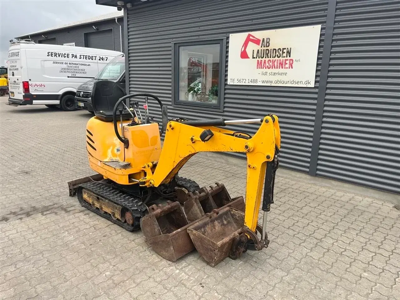 Billede 2 - JCB MICRO 1100kg minigraver med hurtigskifte og 5skovle