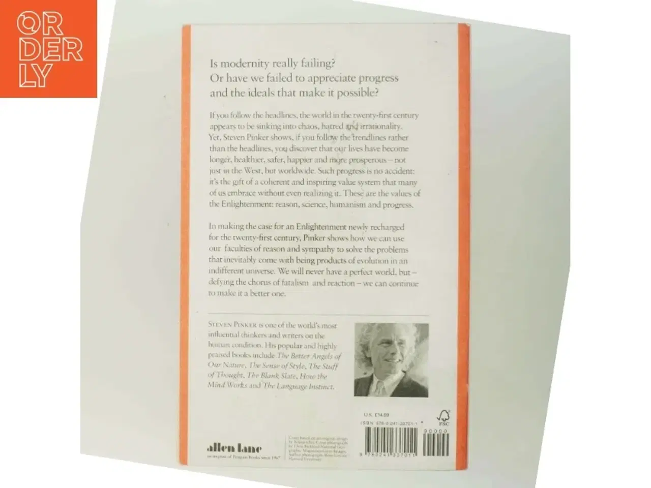 Billede 3 - Enlightenment now : the case for reason, science, humanism, and progress af Steven Pinker (1954-) (Bog)