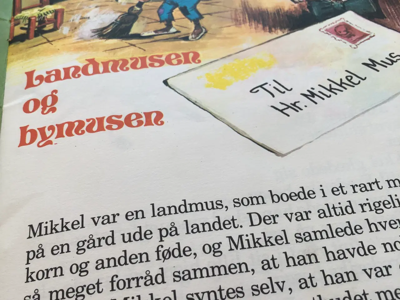 Billede 2 - Landmusen og bymusen  bog