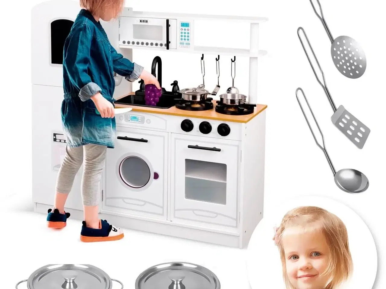 Billede 8 - Legekøkken i træ – PROMIS med tilbehør