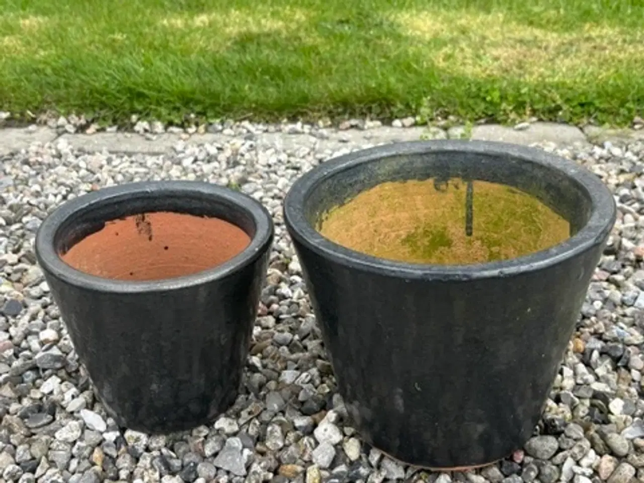 Billede 4 - 4 stk. Mørke grønne krukker