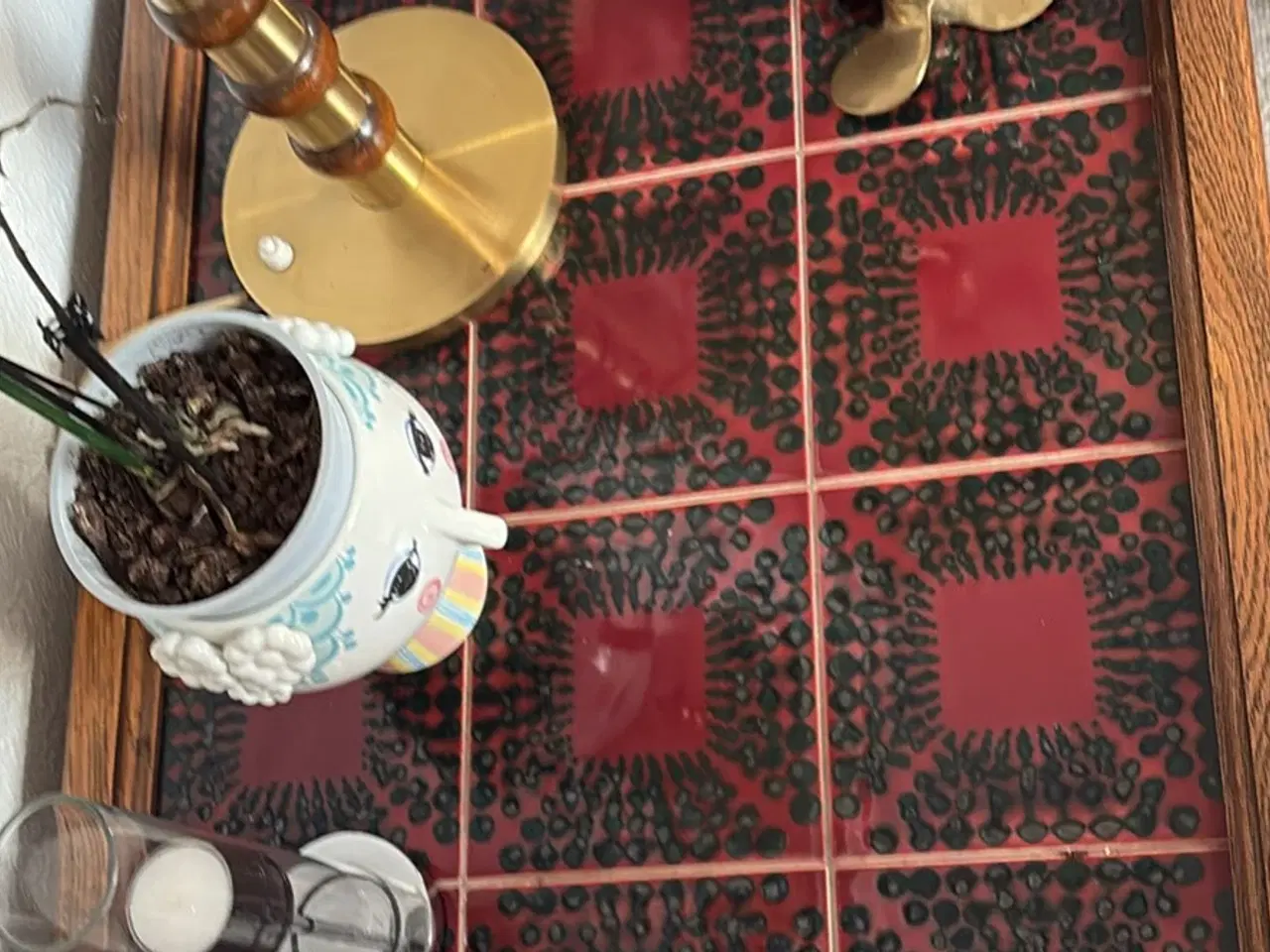 Billede 2 - Lillet antikt kakkelbord 