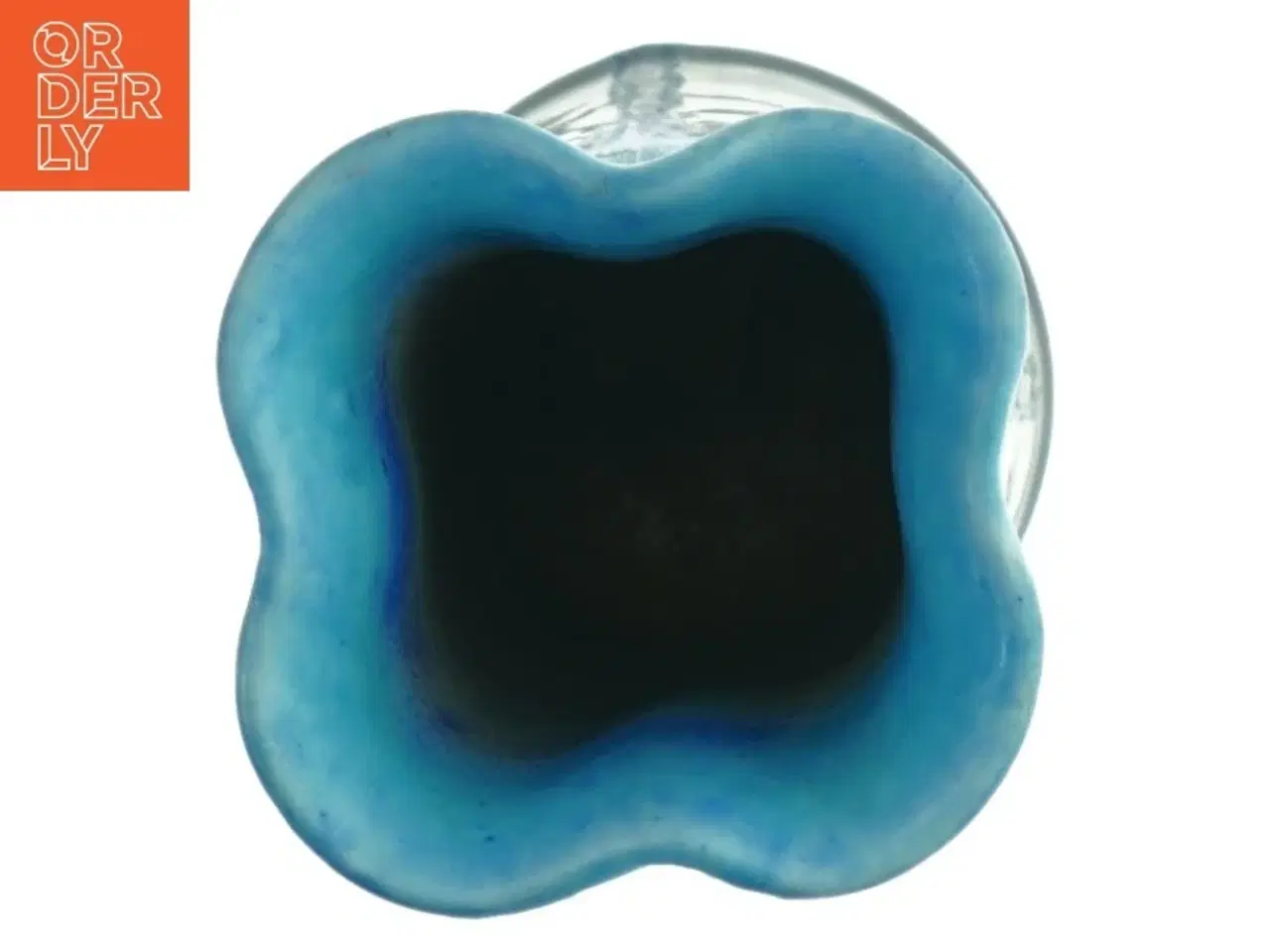 Billede 2 - Blå keramisk vase (str. 18 cm)