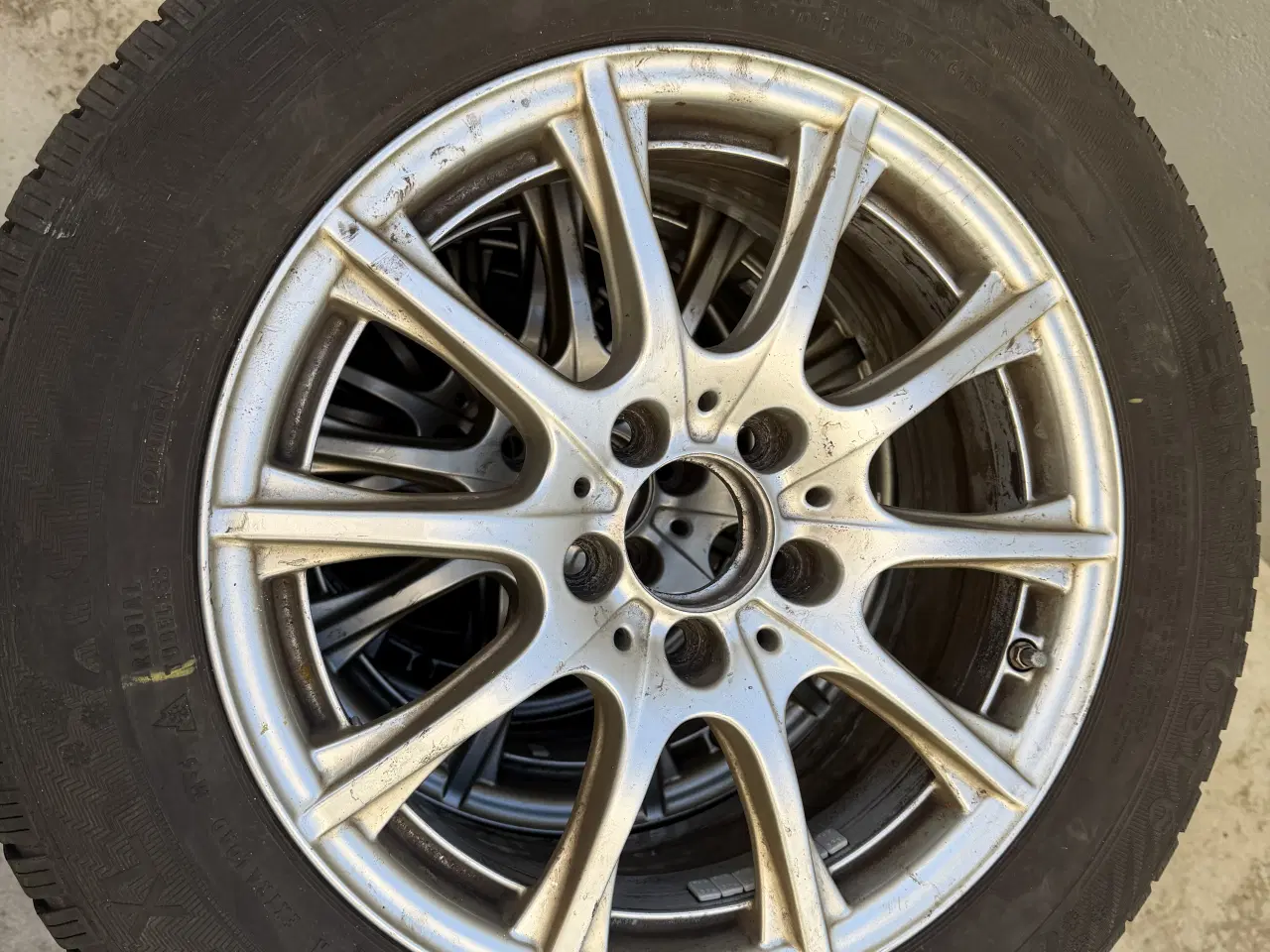 Billede 3 - 4Stk. Alufælge med vinterdæk 205 60 R16
