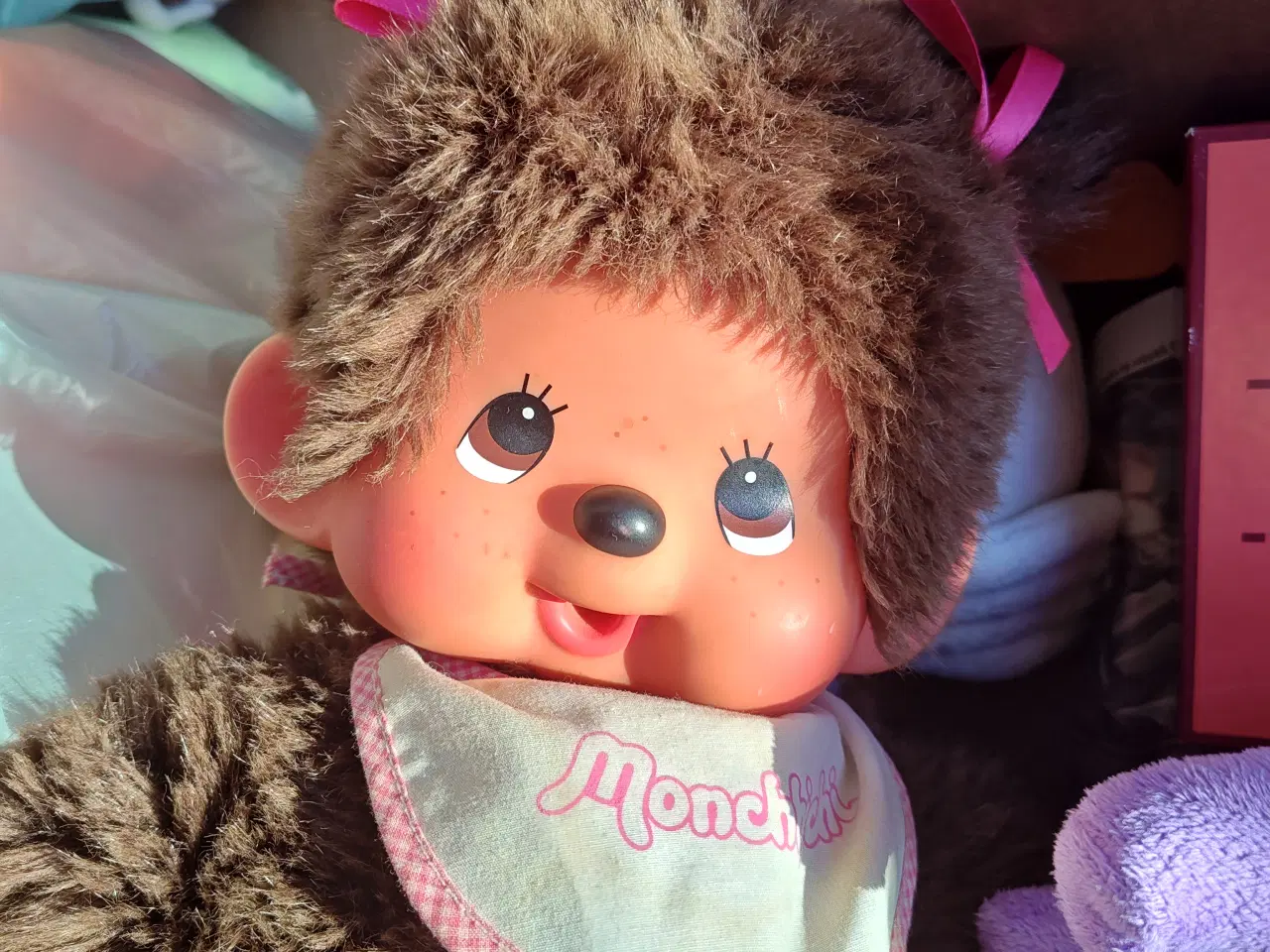Billede 1 - STOR Monchhichi Bølle Bamse abe