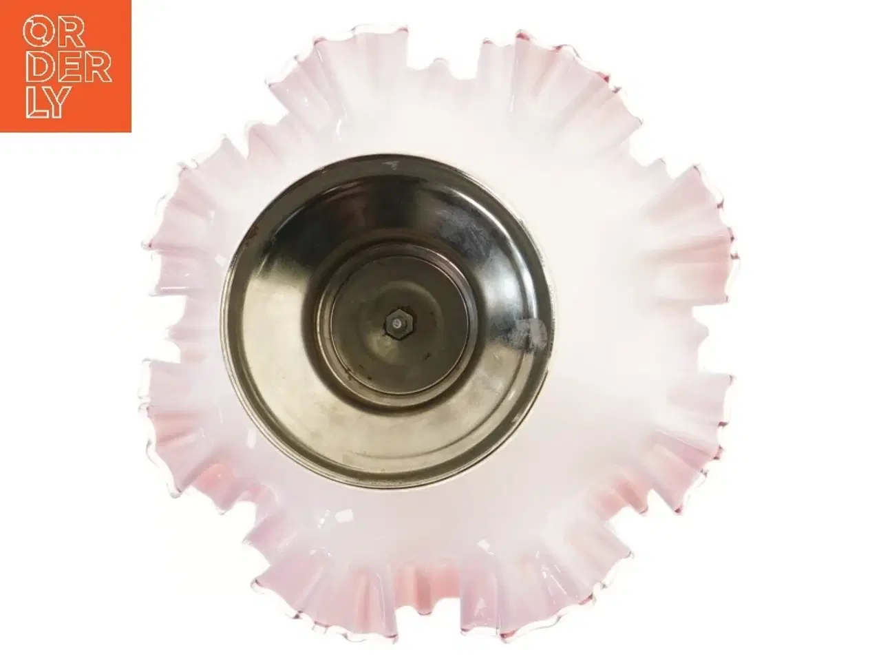 Billede 2 - Vintage visitkort skål opsats (str. Ø 23,5 cm længde 22 cm)