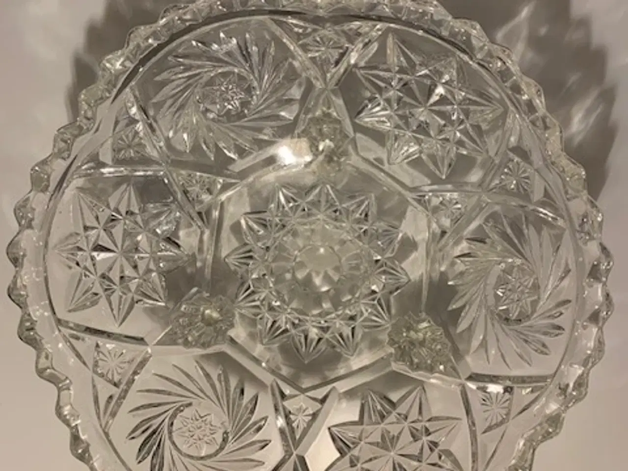 Billede 7 - Krystal skål på 3 fødder, stor - retro