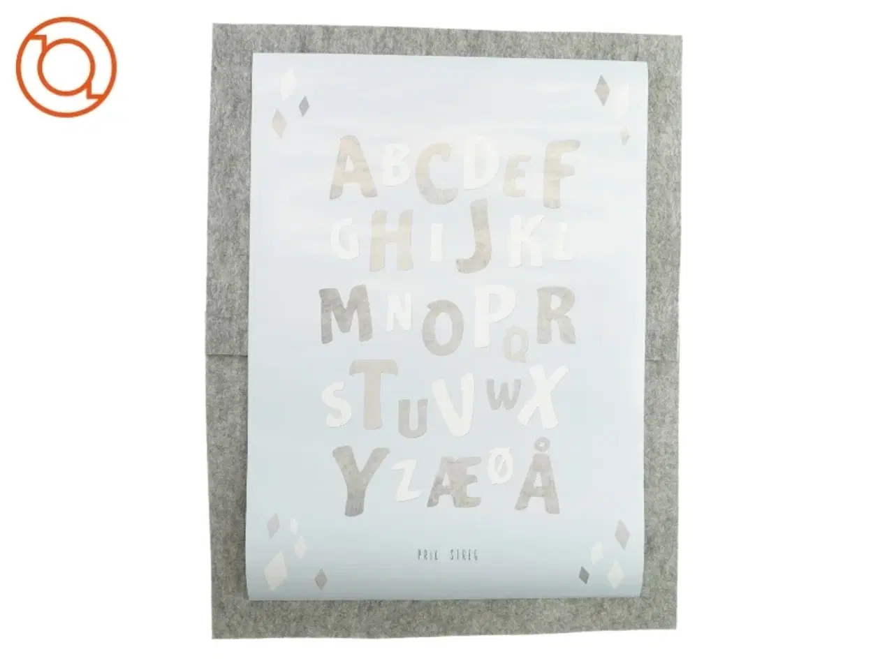 Billede 1 - Plakat i pastelblå fra Prik og Streg