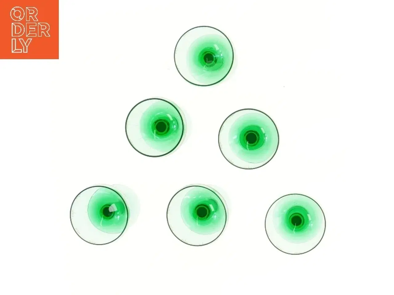 Billede 2 - vintage Holmegaard Vibeholm, 6 stk (str. 6 stk Ø 7,5 cm længde 12 cm)