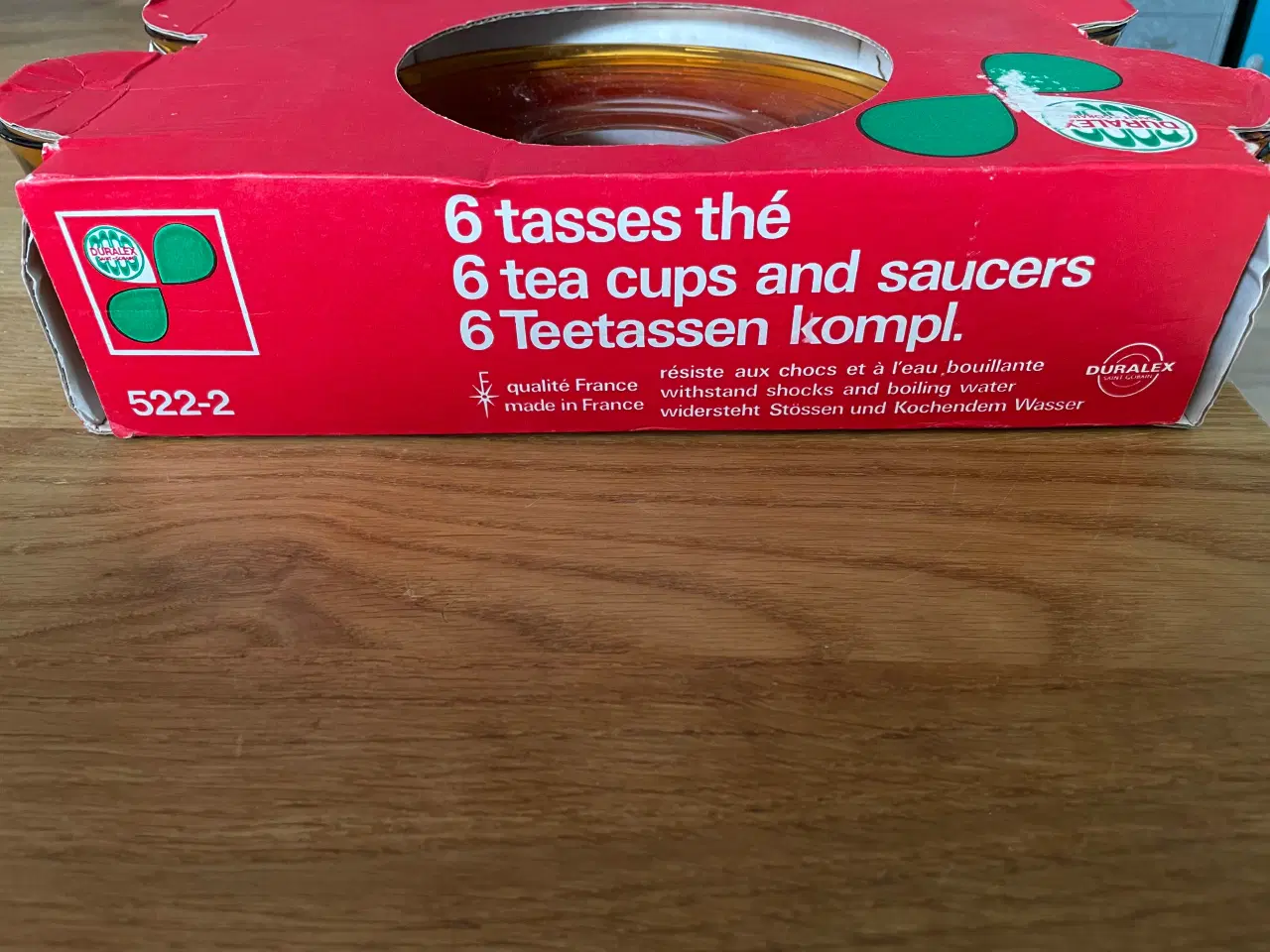 Billede 3 - Glaskopper retro,ravfarvet,uåbnet 